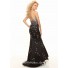 Trumpet/Mermaid sweetheart floor length black beaded prom dress formal gown