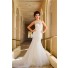 Unusual Mermaid One Shoulder Sparkle Sequins Wedding Dress With Cathedral Train