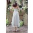 Fairy Tale Ball Gown Off The Shoulder Blue Organza Corset Wedding Dress
