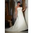 A Line Sweetheart Corset Back Ruched Organza Lace Plus Size Wedding Dress With Pearls