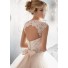 Fairytale Ball Gown Princess Detachable Cap Sleeve Wedding Dress With Crystals Pearls Sash 