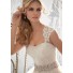 Fairytale Ball Gown Princess Detachable Cap Sleeve Wedding Dress With Crystals Pearls Sash 