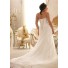 Fitted A Line Strapless Sweetheart Ruched Organza Lace Plus Size Wedding Dress Corset Back
