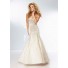Gorgeous Mermaid Sweetheart Neckline Champagne Tulle Beaded Prom Dress Corset Back