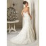 Gorgeous Vintage Mermaid Sweetheart Tulle Lace Beaded Wedding Dress With Detachable Train Back
