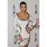 Kim Kardashian white long sleeve bandage bodycon dress