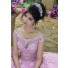 Stunning Ball Gown Prom Dress Lilac Tulle Lace Quinceanera Dress Boat Neck