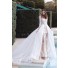 Stunning Two In One Wedding Dress Tulle Lace Long Sleeves With Detachable Skirt 